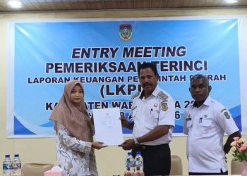 Wujudkan Tata Kelola Keuangan Yang Transparan, Pemkab Waropen Siap Diaudit.